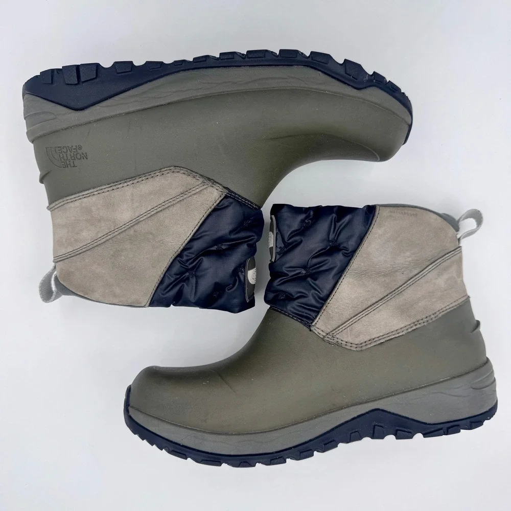 The North Face‎ Yukiona Ankle ThermoBall Waterproof Boots Olive Green Womens 10